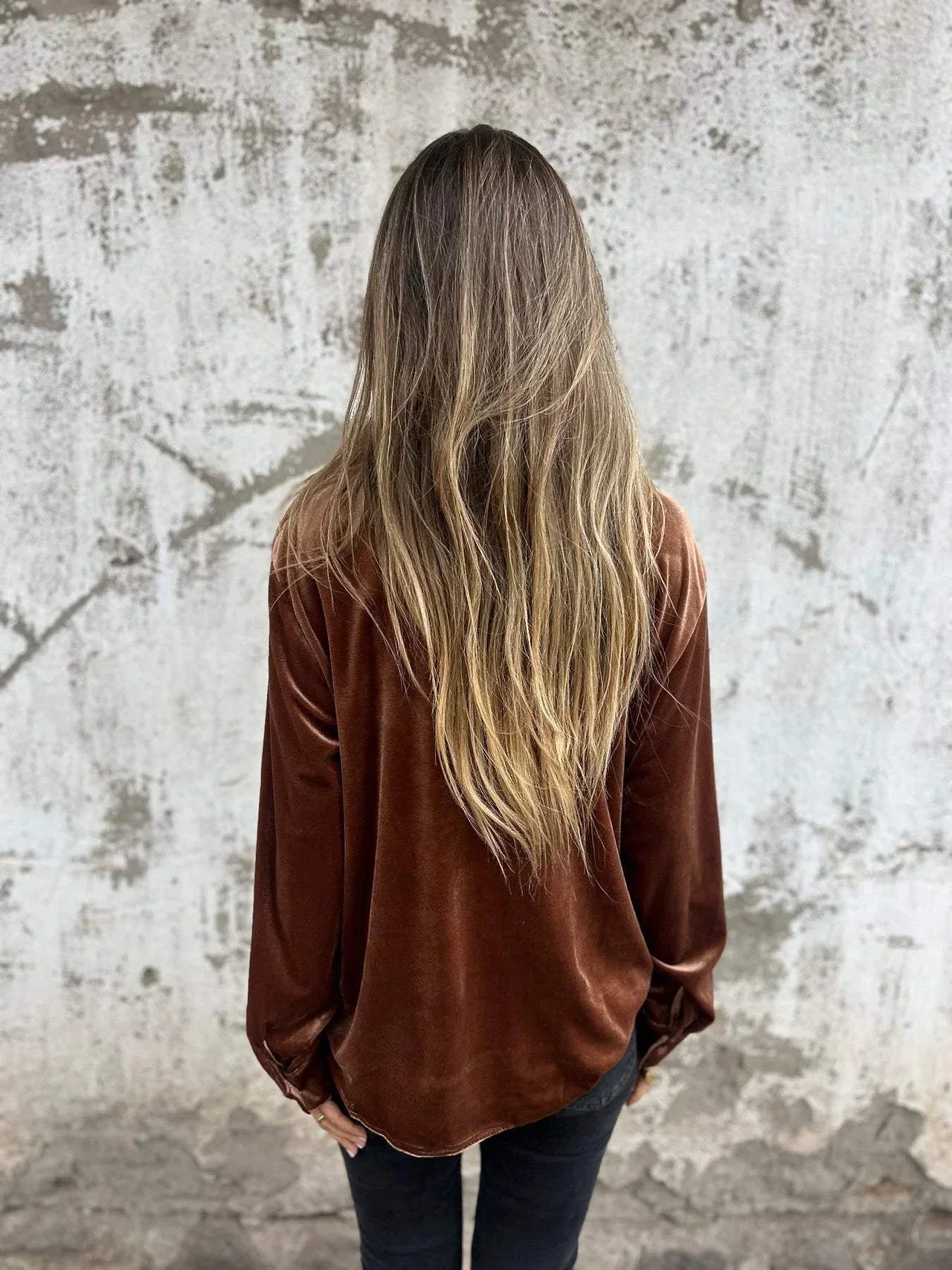Catherine™ - Elegant Velvet Blouse